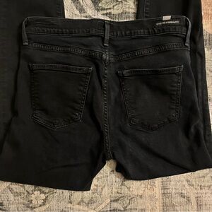 CoH Rocket Crop High Rise Dark Blue Skinny Jeans distressed size 28